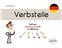 Verbstelle tout sur la place du verbe en allemand