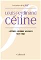 Lettres a pierre monnier  (1948-1952)  