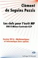 LES CLEFS POUR L´ECRIT MP DE MATHEMATIQUES DES CONCOURS 2016