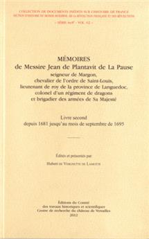 MEMOIRES DE MESSIRE JEAN DE PLANTAVIT