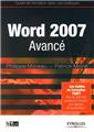 WORD 2007 AVANCE. GUIDE DE FORMATION AVEC CAS PRATIQUES